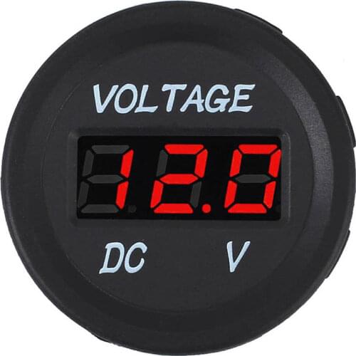 Motorcycle Voltmeter Socket Fit For Harley Suzuki Honda Yamaha ... ATV Boat Car Marine