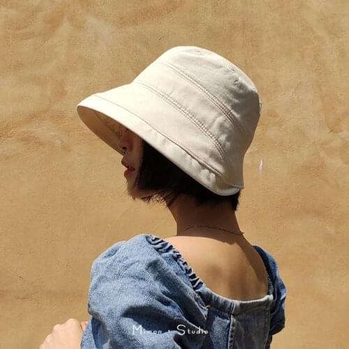 Spring women Bucket fishing Hats Sunscreen sun wear Spring lady fisherman hat