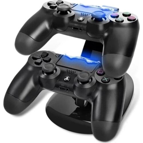 PS4 Controller Charger Dock LED Dual USB ps 4 Charging Stand Station Cradle For Sony Playstation 4 PS4 / PS4 Pro Slim Controller