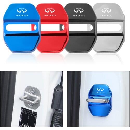 4Pcs Car Door Lock Rust Protection Cover Accessories For Infiniti Q50 Q50L Q60 Q70L QX30 QX50 QX60 QX70 QX80 ESQ FX35 Q30 EX