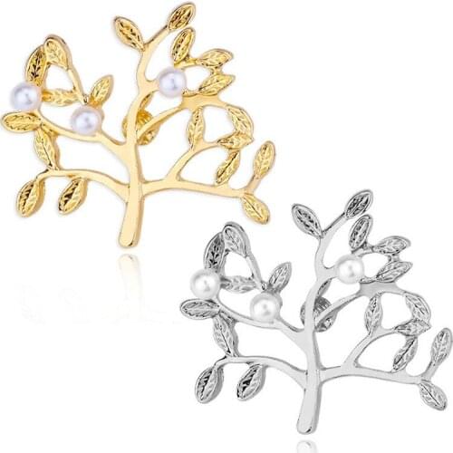 1pcs Fashion Tree Badge Fashion Brooch Pin for Women and Men Coat Shirt Collar Ornaments Accessory Clothes Decoration