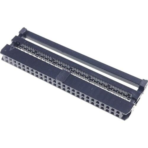 100 Pcs 0.079" 2.0mm 50 Pin dual Row IDC Socket Female 2x25 P 50 position Rectangular connector Receptacle Ribbon Cable 28 AWG