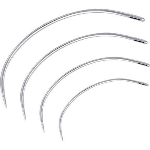 4Pcs Sewing Curved Needle Leather Craft Sewing Accessories Stitching Sewing Leathercraft Shoe Repair Tools Supplies