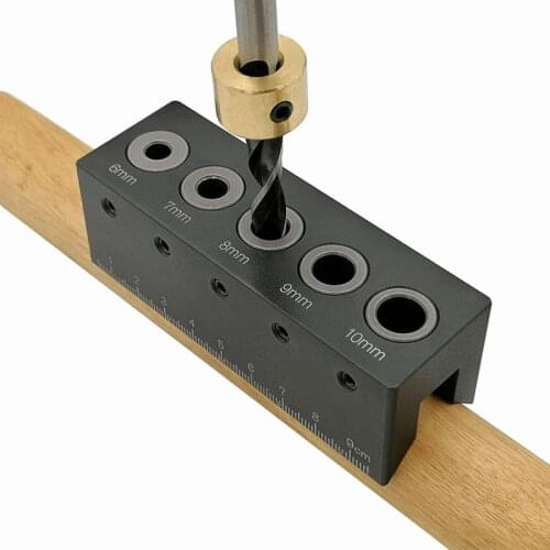90 Degree right angle round tube puncher locator round tenon positioning auxiliary woodworking DIY tool drill Guide Tools
