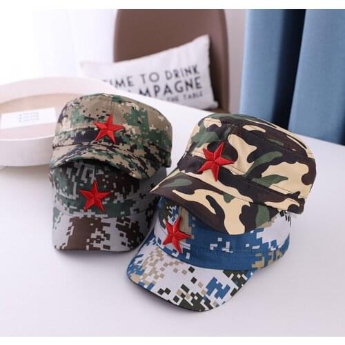 Doitbest Parent-child Baseball Cap Hip Hop Camouflage Five-pointed star summer kids Hats Boys Girls hat Caps snapback gorras