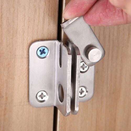 45mm Bolt Lock Thickening Stainless Steel Cabinet Lock Anti-Theft Wooden Cabinet Door Window Office Cabinet Bolt Lock