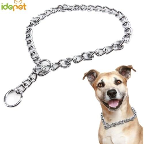 Pet Chains Adjustable Metal Stainless Steel Chain for Dog Collar Training Name Tag Collar Safety Control For Small Big Dog 10