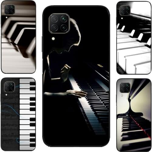 Piano Keys Keyboard design Case For Huawei P40 Lite P30 P20 P Smart 2019 Y7 Y6 Nova 5T Honor 20 Pro 8A 8X 9X 10i