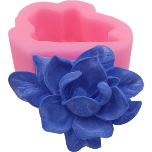 Flower Soap Mold 3D Silicone Molds for Soap Candle Cake Chocolate Plaster Wax Crafts Mould