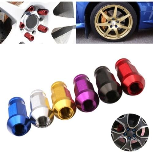 1 Set M12X1.5/M12X1.25 Billet Aluminum Racing Wheel Lug Nuts Kit Multicolor Selection For Honda Ford Toyota Car Accessories