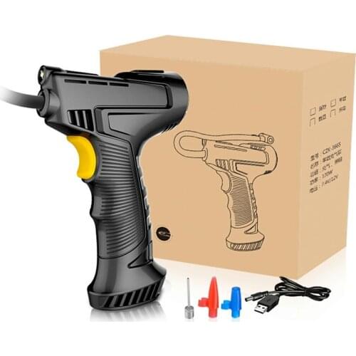 120W Rechargeable Air Compressor Cordless Inflatable LED Pump Portable Air Pump Car Tire Inflator Digital For Car Bicycle Balls