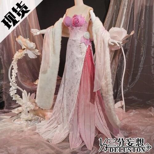 New!Game Arena Of Valor Diao Chan Elegant Party Suit Gorgeous Dinner Dress Cosplay Costume H