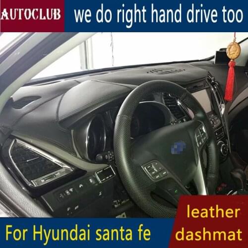 For Hyundai Grand Santa Fe 2013 2014 2015 2016 2017 2018 Leather Dashmat Dashboard Cover Car Dash SunShade Carpet accessories