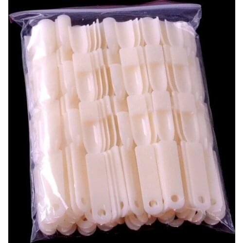 3 Knots 50pcs False Display Nail Art Fan Wheel Polish Practice Tip Sticks Design