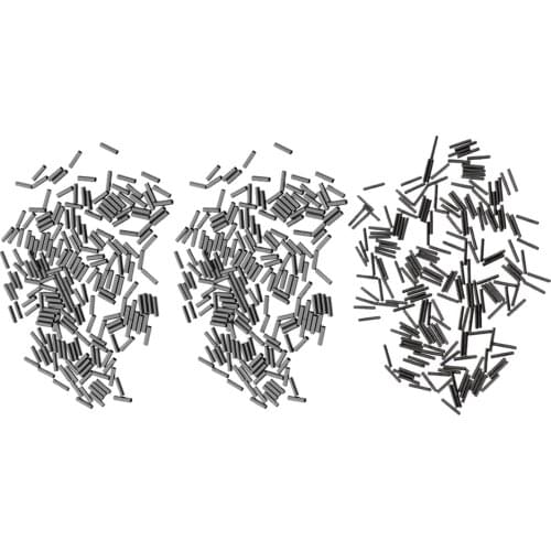 Lot 600Pcs Single Mono Brass Fishing Crimp Sleeves Copper Line Tube Including 1.4mm,1.6mm, 2.2mm 3 Sizes