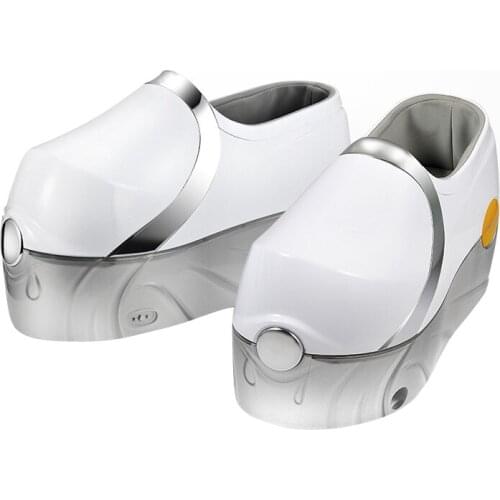 Fashionable White Color Foot Walkable Massage Shoes with Kneading Function and Air Pressure Massage 3 Sizes Optional