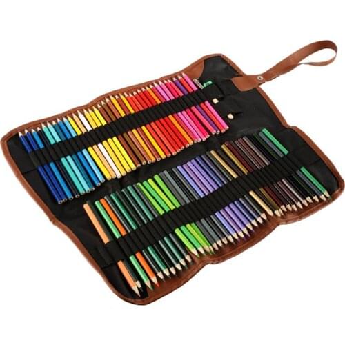 72 Colors Professional Oil Color Pencils Set Artist Painting Sketching Color Pencil Art Supplies with Pencil Sharpener Extender