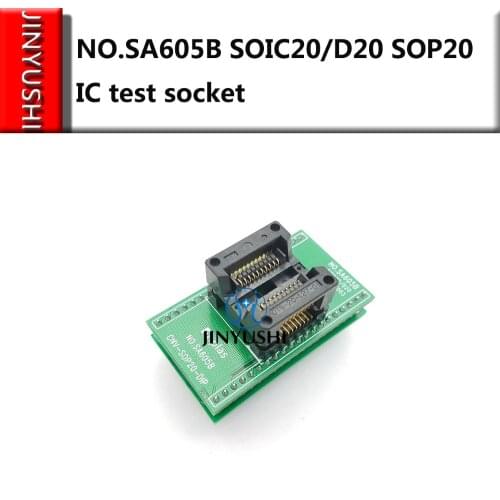 Opentop NO.SA605B SOIC20/D20 SOP20 ENPLAS IC Burning seat Adapter testing seat Test Socket test bench in stock free shipping