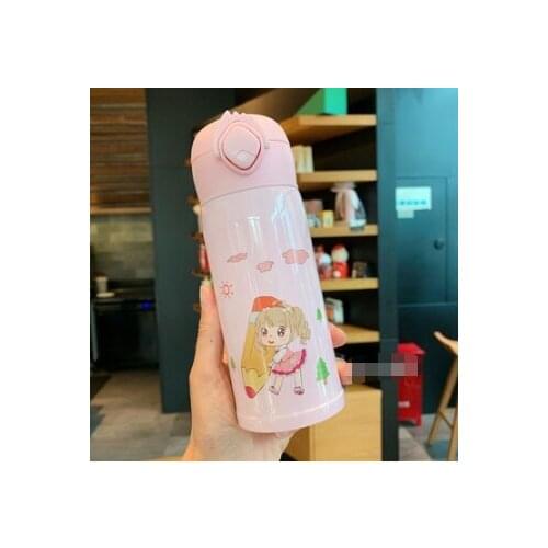 Bouncing thermos cup vacuum stainless steel mens ladies teacup outdoor warm water Cup