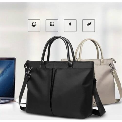 Portable Laptop Briefcase Business Travel Document Storage Tool Pocket Ipad Computer Handbag Unisex Office Supplies Accessories