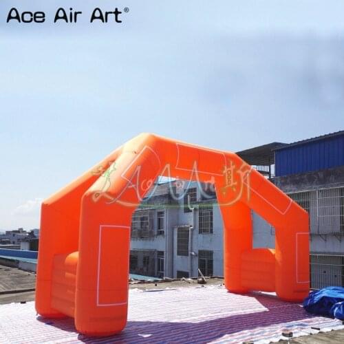 Advertising organe inflatable arch balloon with free air blower and shipping cost for sale