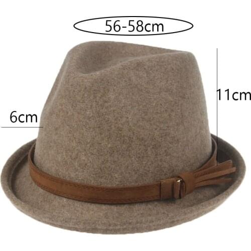 Hats for women 100% wool ribbon bowknot band panama cowboy cowgirl hat solid black beige wool hat for men new sombreros de mujer