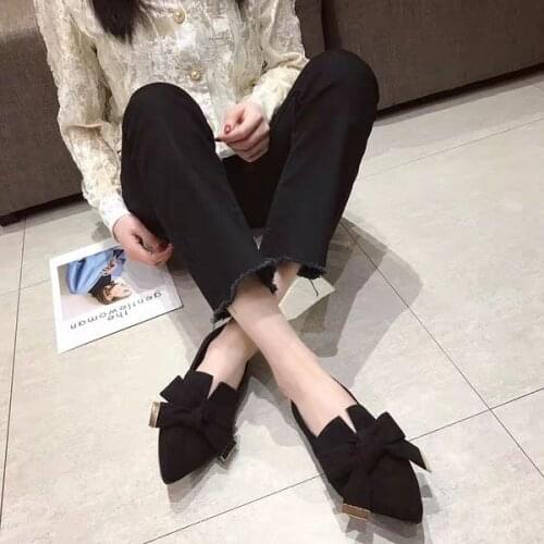 Fine with pointed hollow sandals 2021 spring and summer new French high heels small fresh shallow mouth womens shoes