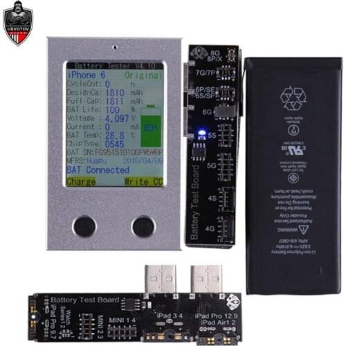 USB Cable Tester Battery Tester For iPhone X 8 8P 7 7P 6S 6 6P 5 5S 4 For Apple Battery Checker Data Cable Tester Clear Cycle