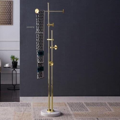 Small Apartment Home Furniture Coat Racks Stainless Steel Bedroom Dormitory Floor Type Clothes Hanger Clothing Store Hat Stands