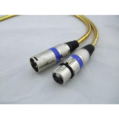 XLR 3Pin yellow Mic Cable Cord Microphone Audio Male to Female Shielded Tuning decca nong male female microphone line 1M 3.2ft