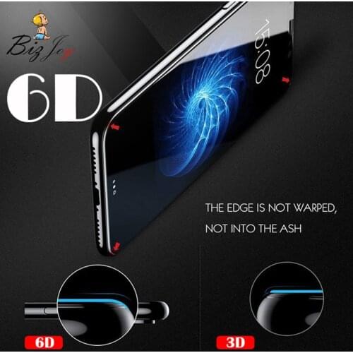 Top 6D Full cover 9H tempered glass screen protector Glass For iphone X 8 10 7 5 5s 5c SE 6 6s 10 plus film case Polo Shirts