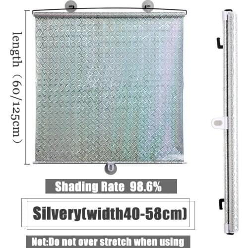 Free-Perforated Balcony Suction Cup Sunshade Blackout Curtain Temporary Blinds Portable Drape For Door Window Home Office Shop