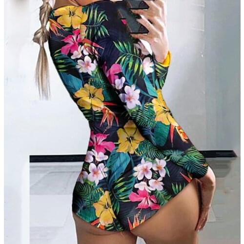 Umeko Rabbit V-neck Cute Long Sleeve Bodycon Bodysuit for Women Fall Winter Sexy Spandex Jumpsuits Ladies Lovely Romper Clothes