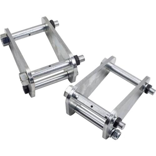 2PCS Front Rear Extended Shackles For Toyota Landcruiser 40 60 73 75 Series 1990-1999 2" 50mm