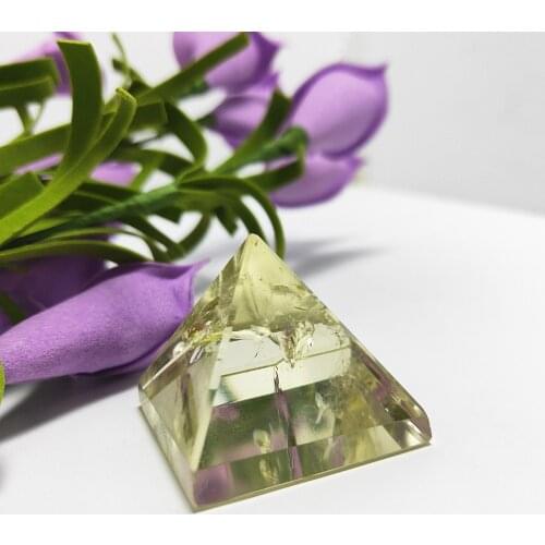 24g High quality citrine crystal quartz Pyramid stones and crystals obelisk point Chakra Gemstone Healing Reiki