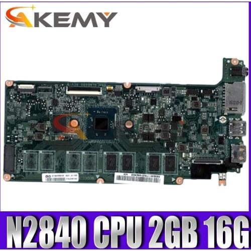 Akemy DANL6LMB6B0 5B20K11775 For Lenovo Chromebook N21 N21-80MG Laptop Motherboard Celeron N2840 CPU 2GB 16G