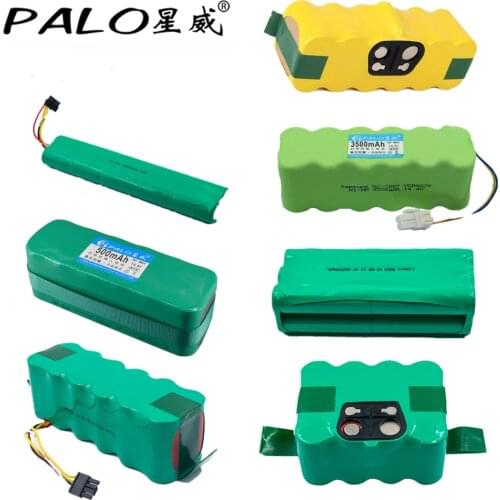PALO NI-MH 14.4V 2000/3500/4500mAh Vacuum Cleaner Battery 7 Types for iRobot Roomba / yijie / Neato Botvac / Samsung NaviBot