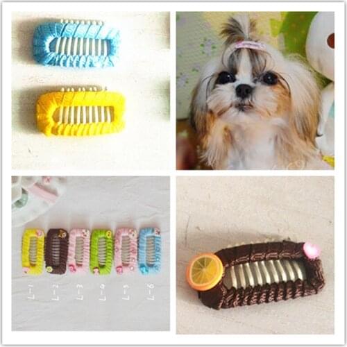 Pet Hair Grooming Accessories Dogs Yorkshire sparkling Tiara New Dog 3.2 BB Hair Clips Dog Cat Hairpin Grooming Jewe 20PCS/LOTl