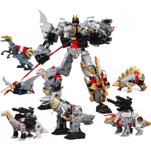 BMB NEW 6 in 1 Oversize 40CM Transformation Movie toys anime Action Figure KO G1 Robot Dinosaur Model kids Boy Collection Toys