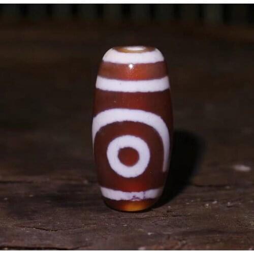Natural Red Agate Beads,Totem 2 eyes Dzi,12mm*25mm Beads,Tibetan Dzi Amulet Beads for Bracelet/Necklace DIY Jewelry Making
