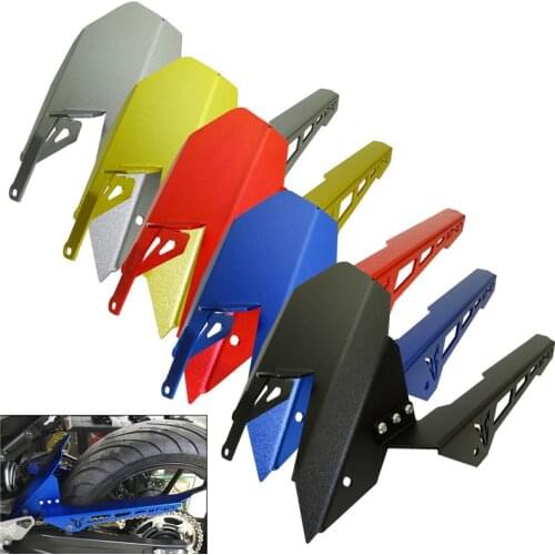 CNC Rear Back Wheel Tire Hugger Fender Mudguard with Chain Guard Cover Protector Kit For YAMAHA FZ07 FZ-07 MT-07 2018 2019 2020