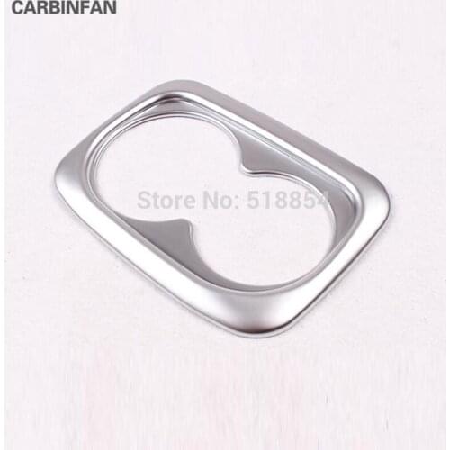 CHROME INTEROR STYLING CUP DRINK HOLDER CHROME TRIM COVER INSERT LID MOLDING BEZEL GARNISH FIT FOR 2016 2017 HONDA CIVIC