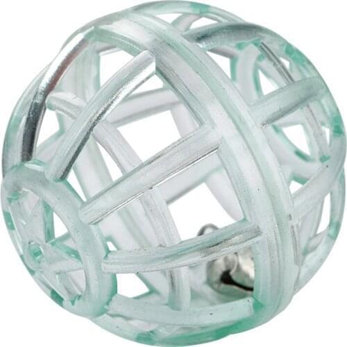 Cat Interactive Toy Lattice Ball Kitten Toy With Bell Lightweight Pet Toy Puppy Chew Toy Dog Training Supplies Random Color