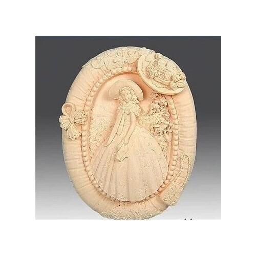 Graceful Girl Craft Art Silicone Soap mold Craft Molds DIY Handmade soap molds