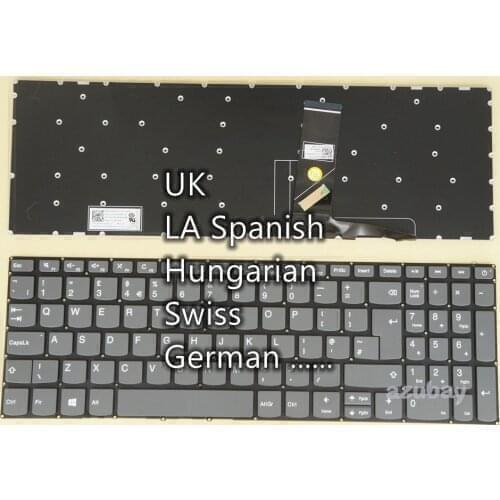UK LA Spanish HU Swiss German Keyboard For Lenovo 320H-15ISK 320H-17ABR 320H-17AST 320H-17IKB 320H-17ISK 320L-15IKB 320L-15ISK