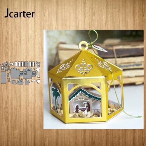 Building Box Metal Cutting Dies Craft Cut Die Stencil Scrapbooking Diy Handmade Make Album Model Punch Blade Decor New Design