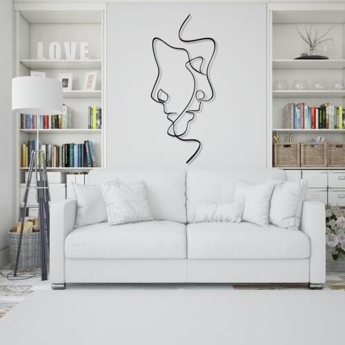 Metal Wall Art, Line Wall Art, Metal Wall Art, Interior Decoration, Wall Hangings, Metal Wall Art, Minimalist Art, 2 Faces