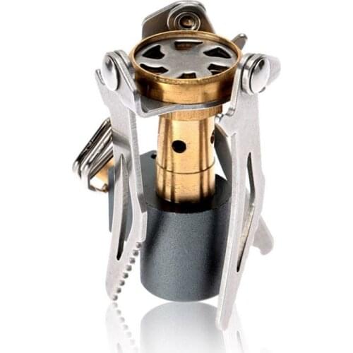 Cooking Gas Cooker Outdoor Stove Titanium Alloy Folding Mini Camping Oven Survival Furnace Stove