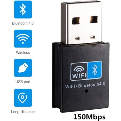 Mini USB WiFi Adapter 150Mbps Wi-Fi Bluetooth Adapter For PC Ethernet WiFi Dongle 2.4G Network Card Antena Wi Fi Receiver