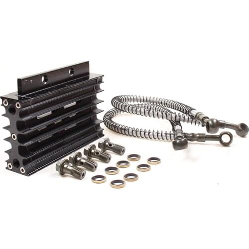 Motorcycle Oil Cooler Oil Radiator Kit Aluminum Alloy for LIFAN 110 125CC PIT DIRT BIKE CRF Oil Monkey Bike ATV Quad Motorcycle